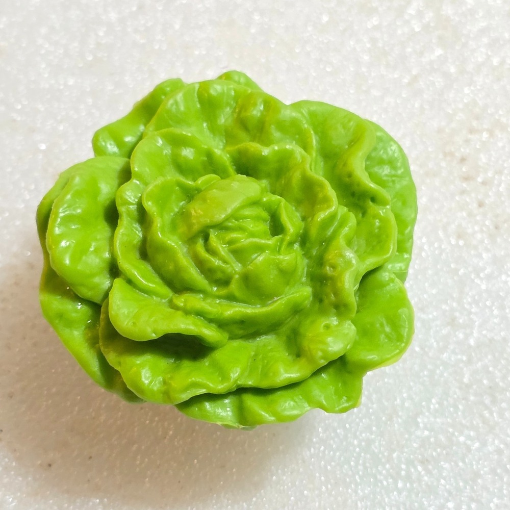 Our Generation Battat Cabbage Head Green Realistic Diorama Toy Faux Food 2"x2"